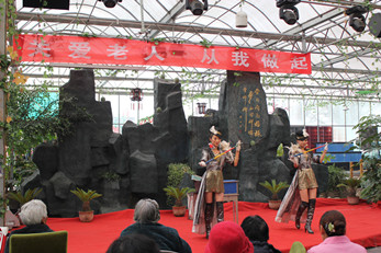 甘肅省曲藝團走進陽光老年公寓慰問演出